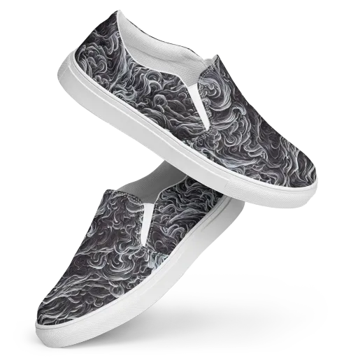 Savrasov Swirls on a Women's Slip-On Canvas Shoes