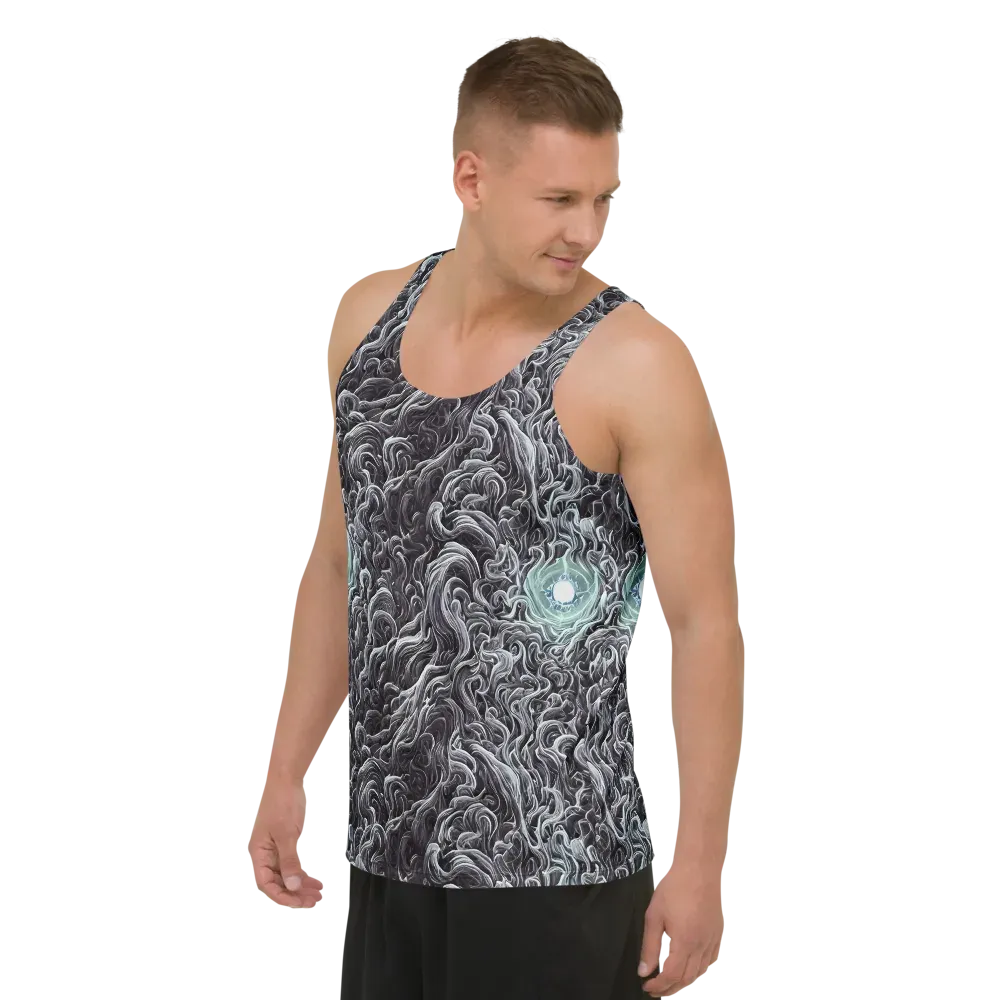 Savrasov Swirls on Men's Tank Top — Left Front