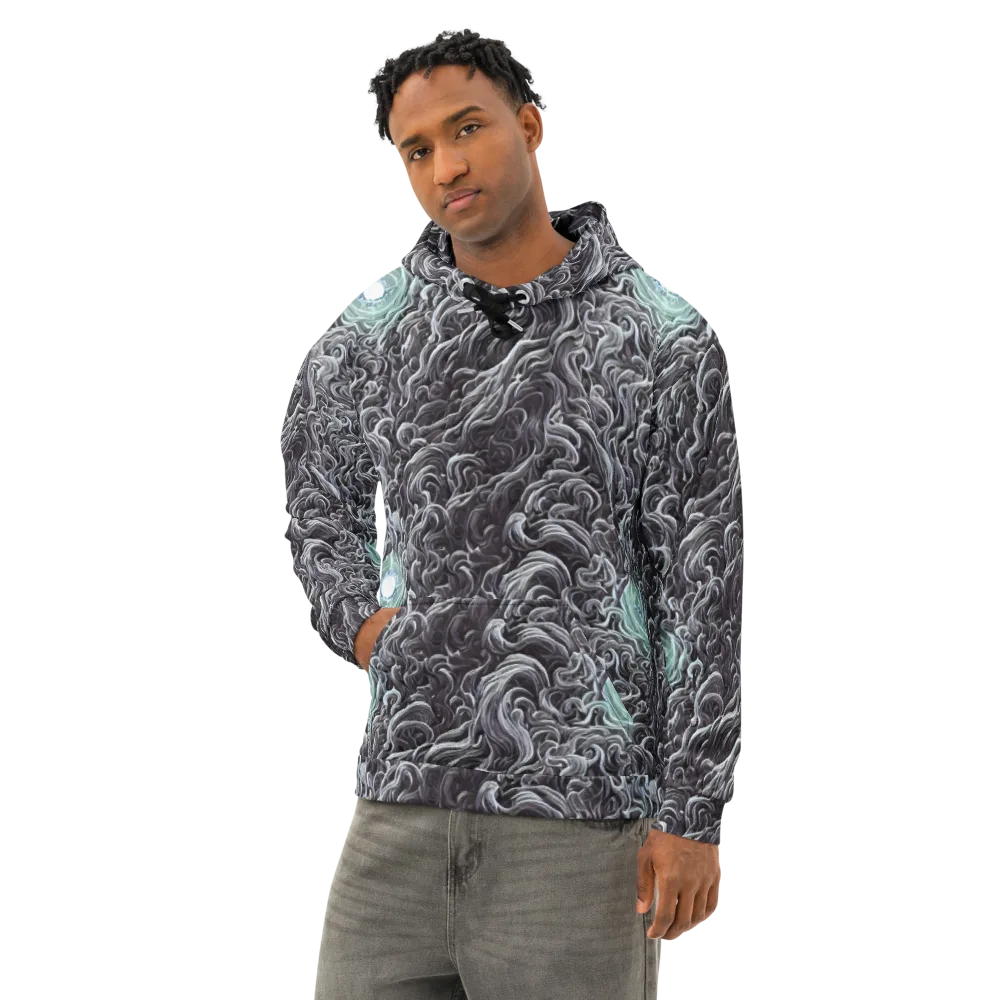 Savrasov Swirls on Cotton Hoodie — Left Front
