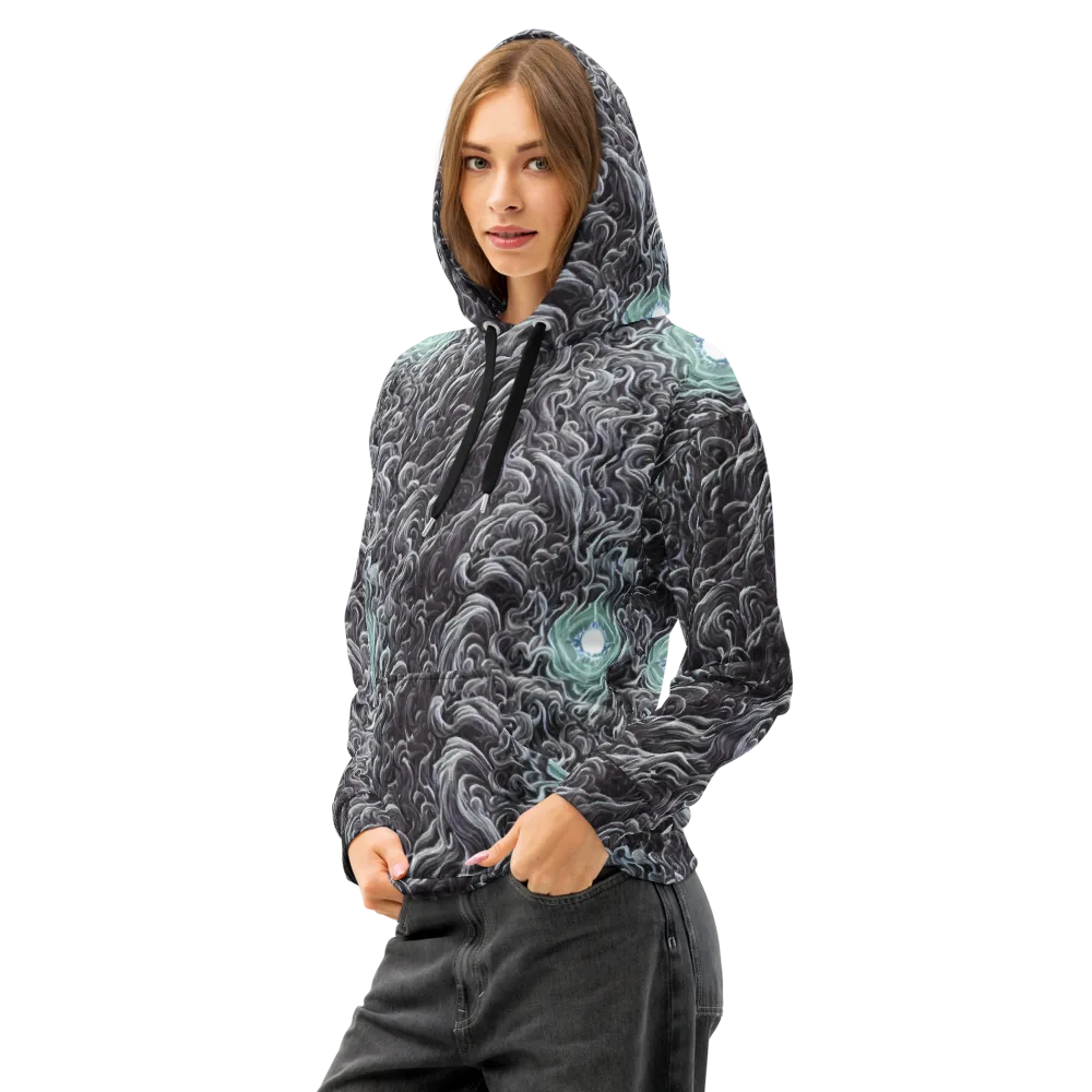 Savrasov Swirls on Cotton Hoodie — Left Front
