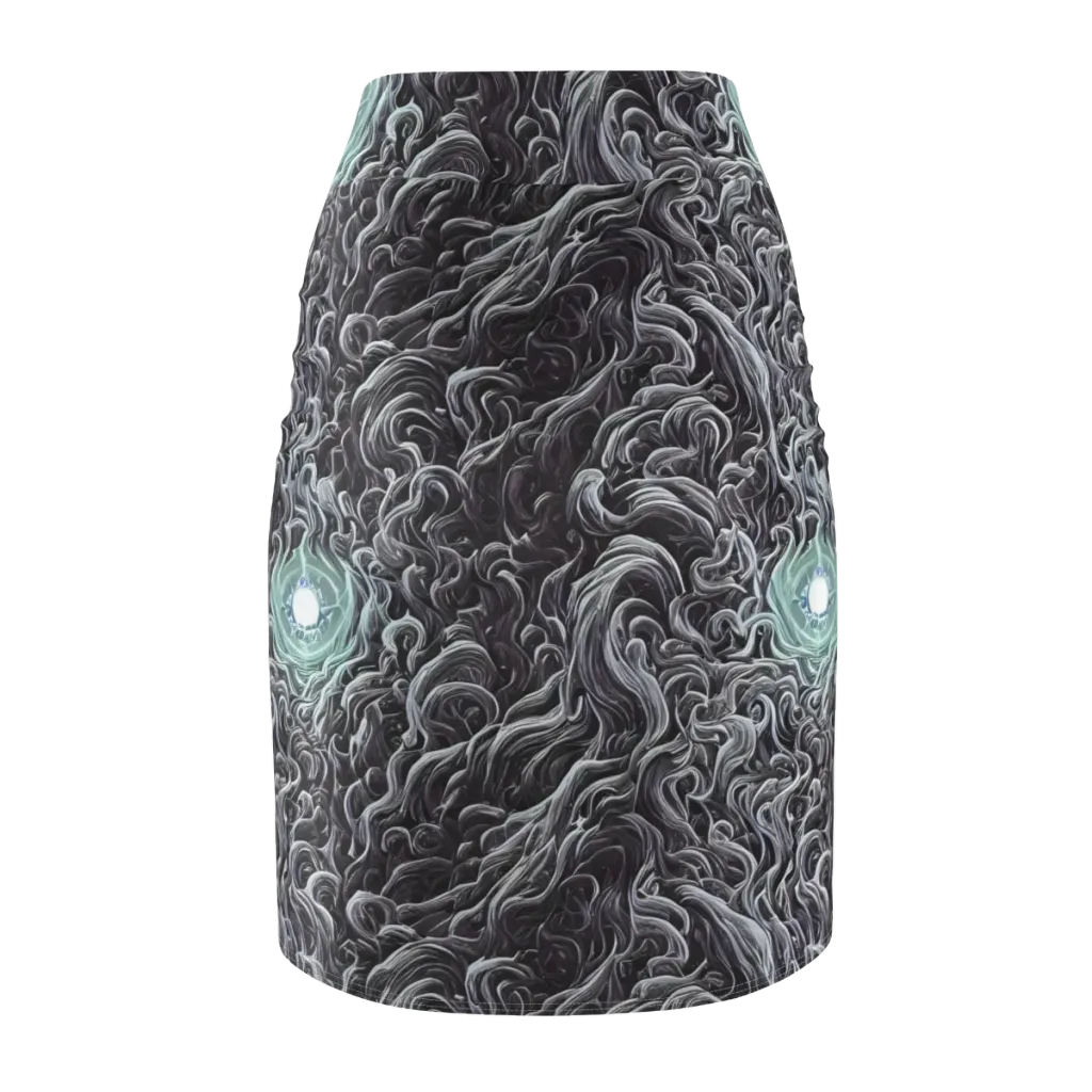 Savrasov Swirls on Pencil Skirt — Back