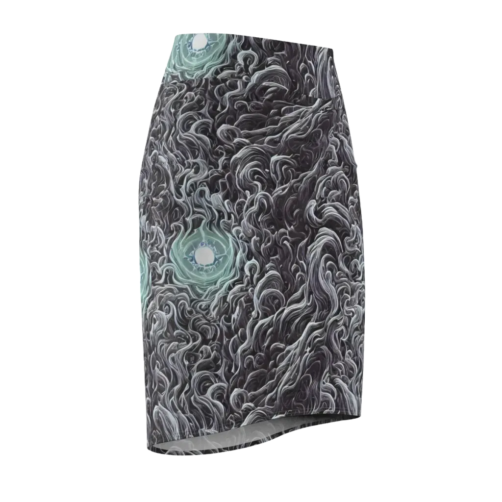 Savrasov Swirls on Pencil Skirt — Front Side