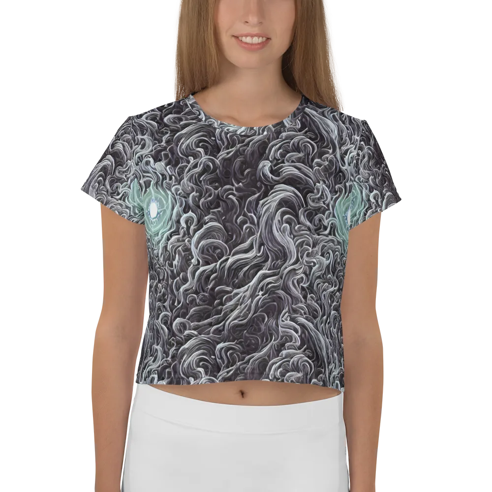 Savrasov Swirls on Crop Tee — Front