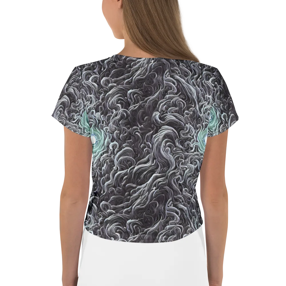 Savrasov Swirls on Crop Tee — Back