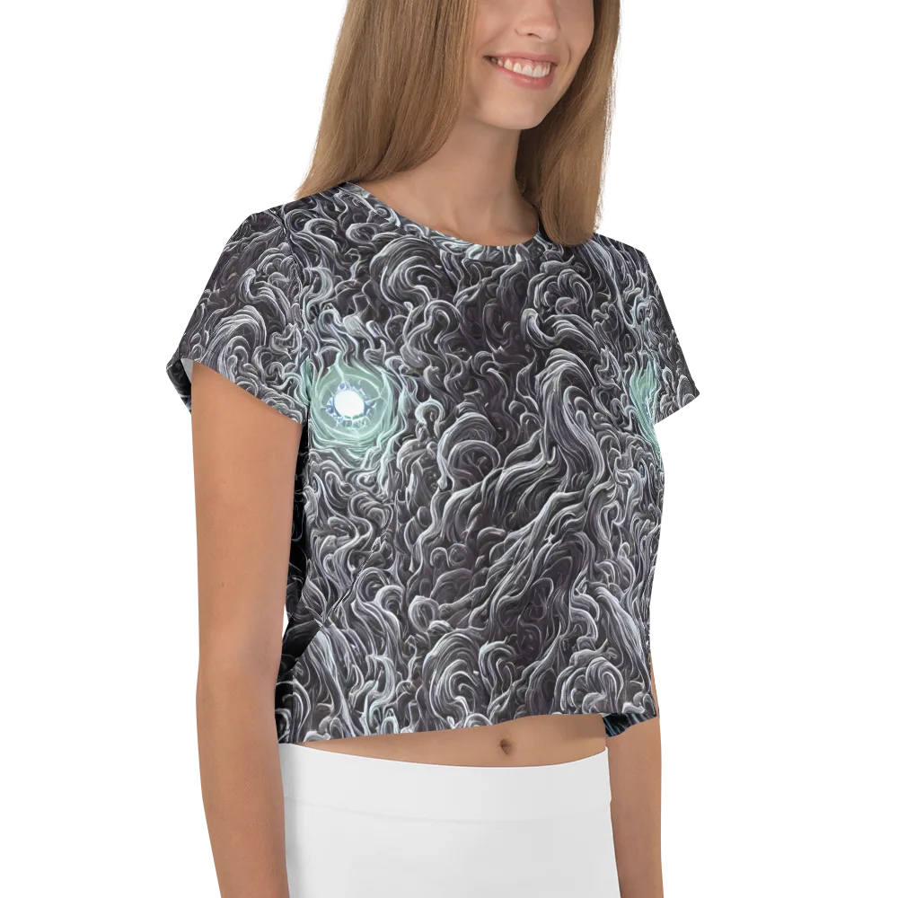 Savrasov Swirls on Crop Tee — Right