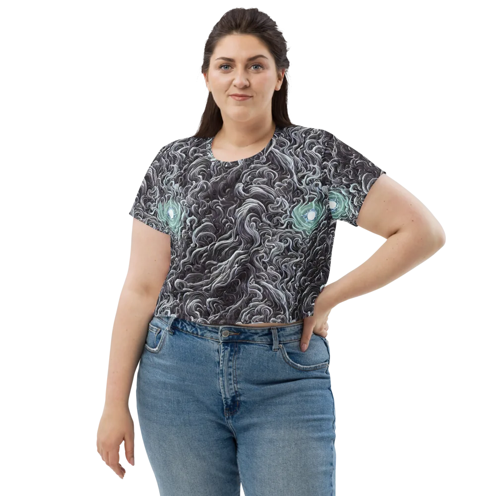 Savrasov Swirls on Crop Tee — Front