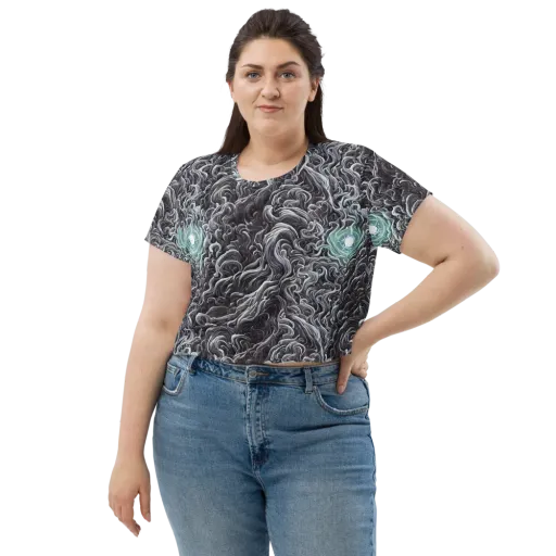 Savrasov Swirls on a Crop Tee