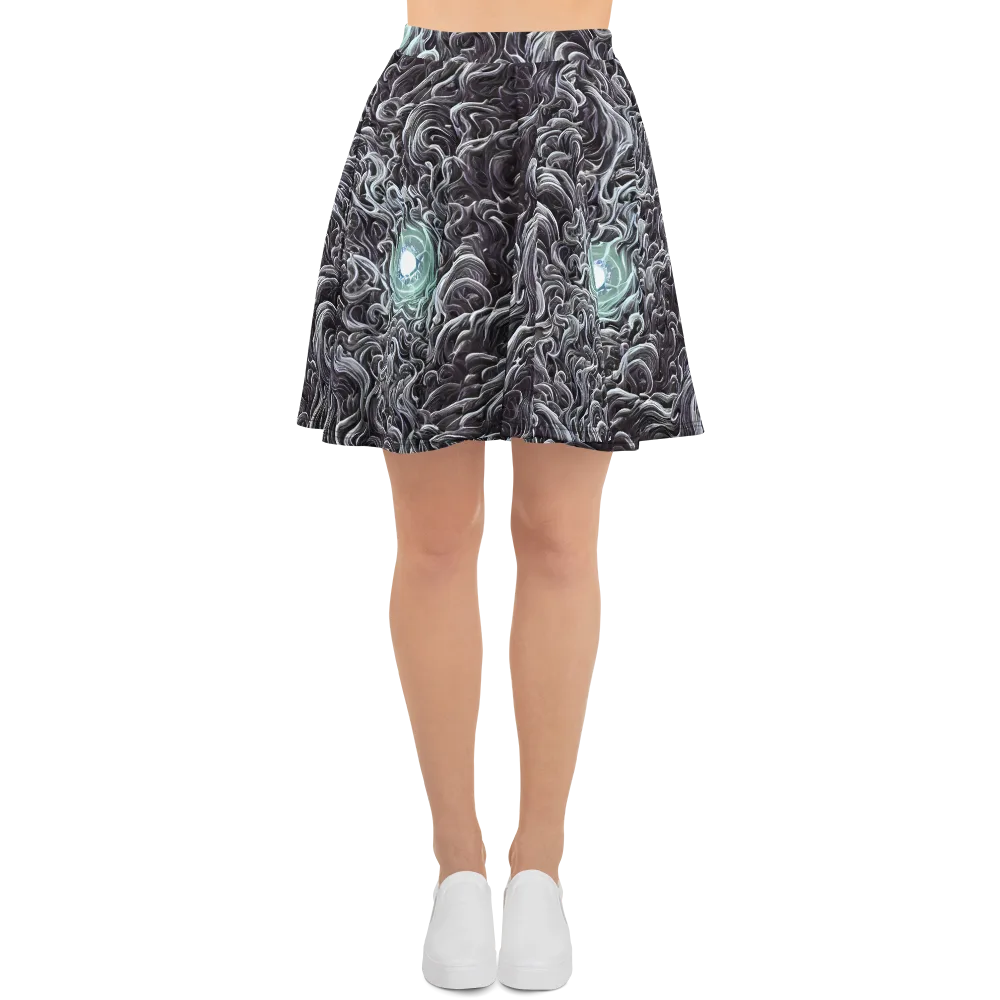 Savrasov Swirls on Skater Skirt — Front
