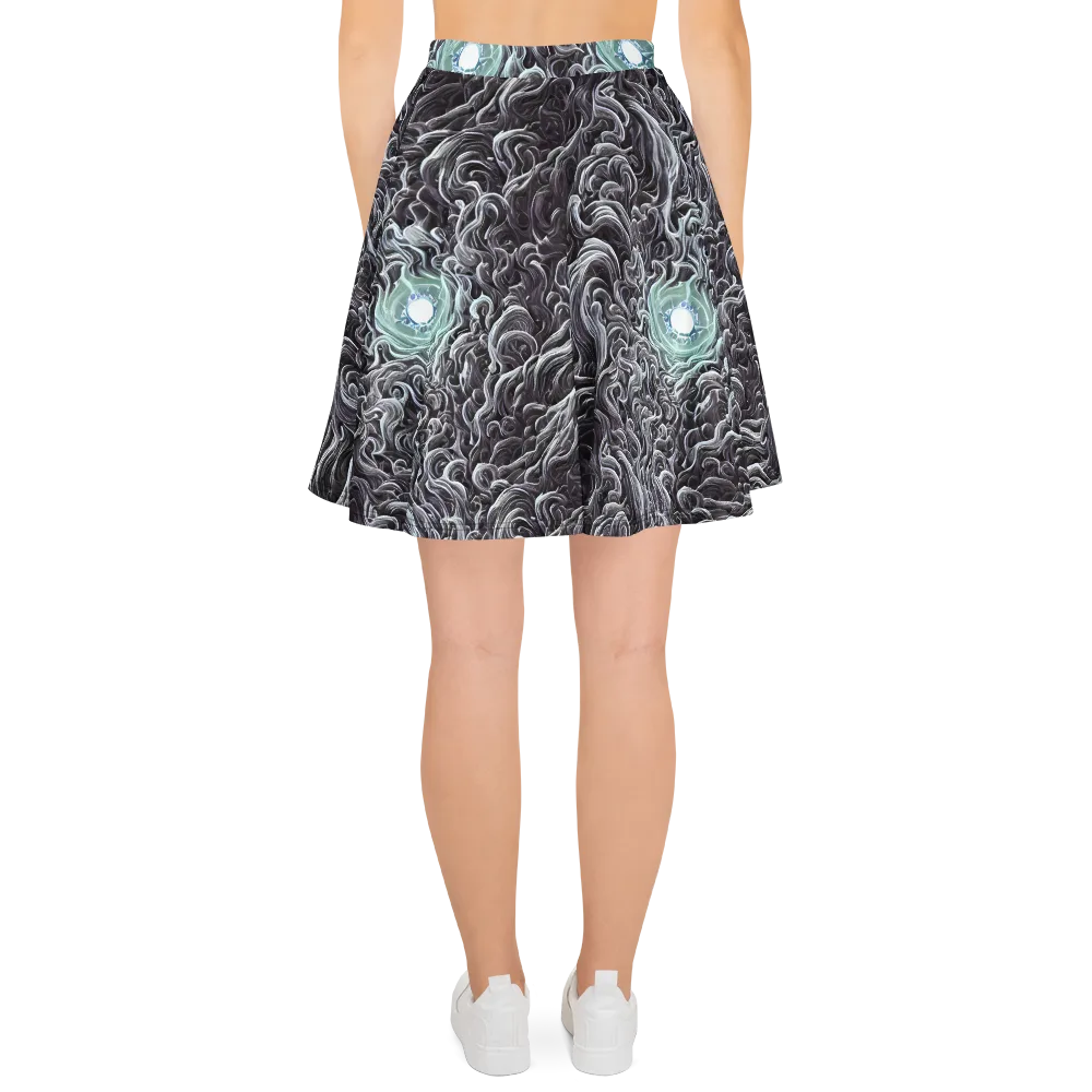 Savrasov Swirls on Skater Skirt — Back