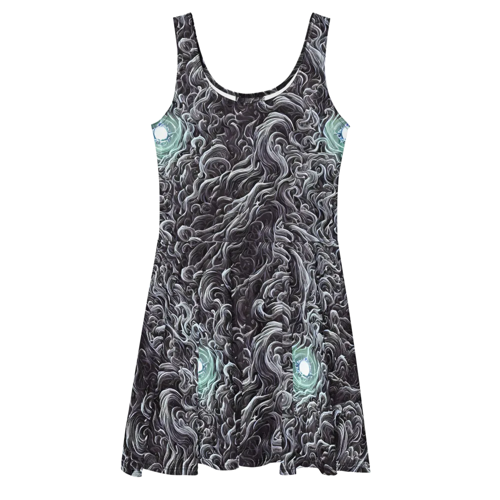 Savrasov Swirls on Skater Dress — Front