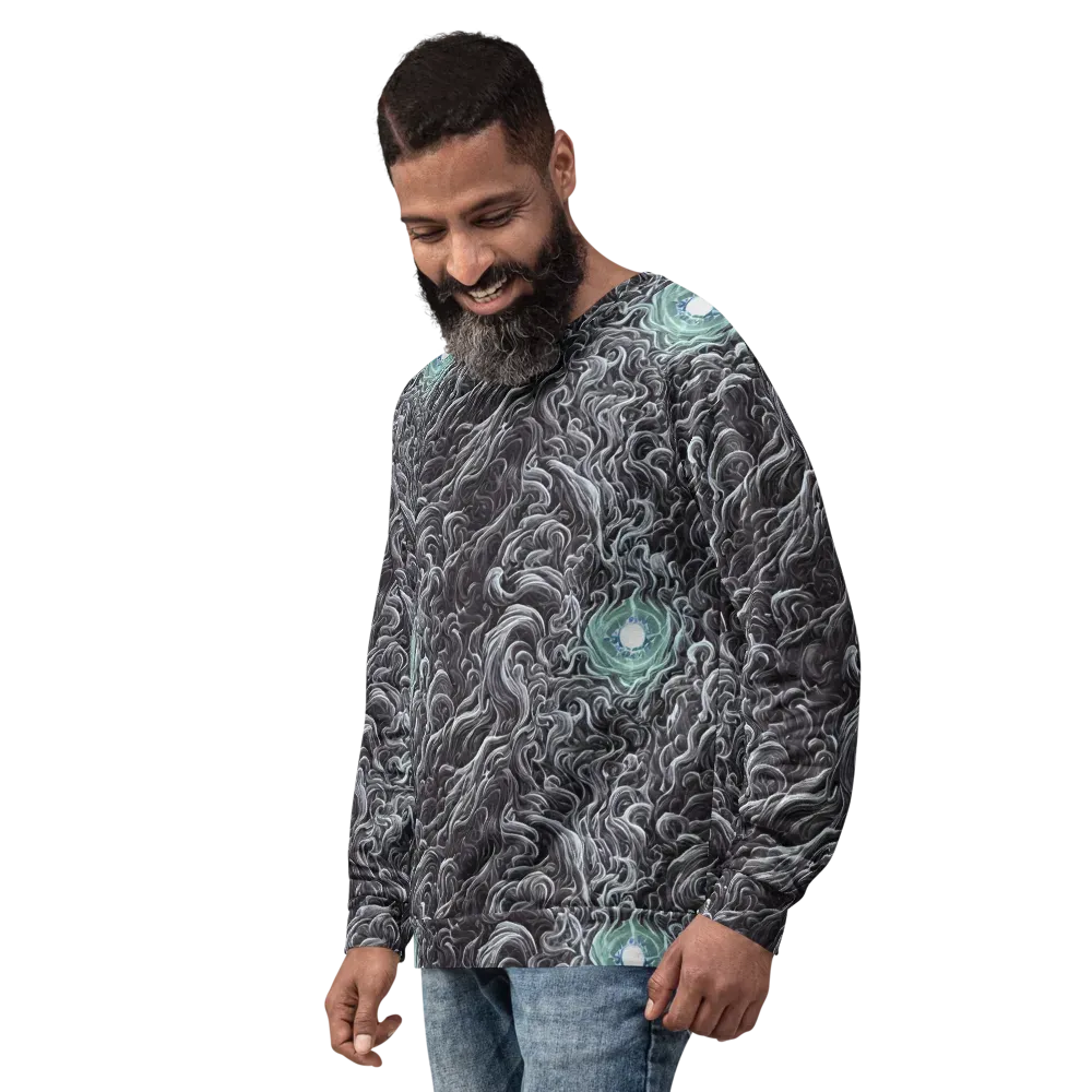 Savrasov Swirls on Sweatshirt — Left Front
