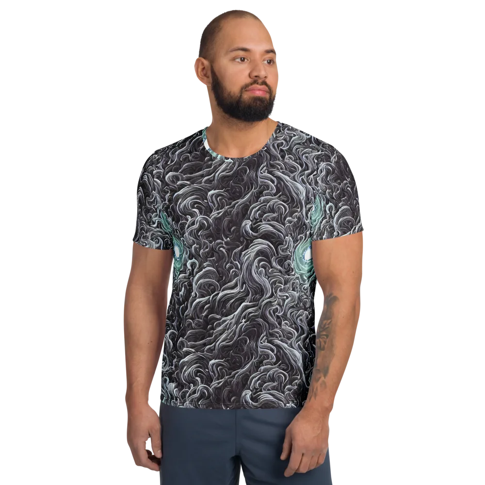 Savrasov Swirls on Men's Athletic T-Shirt — Front