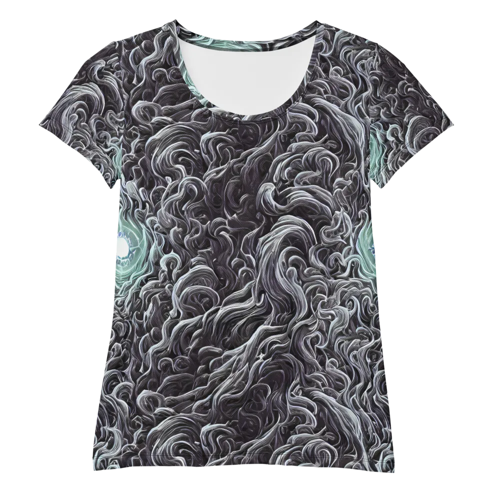 Savrasov Swirls on Women's Athletic T-Shirt — Front