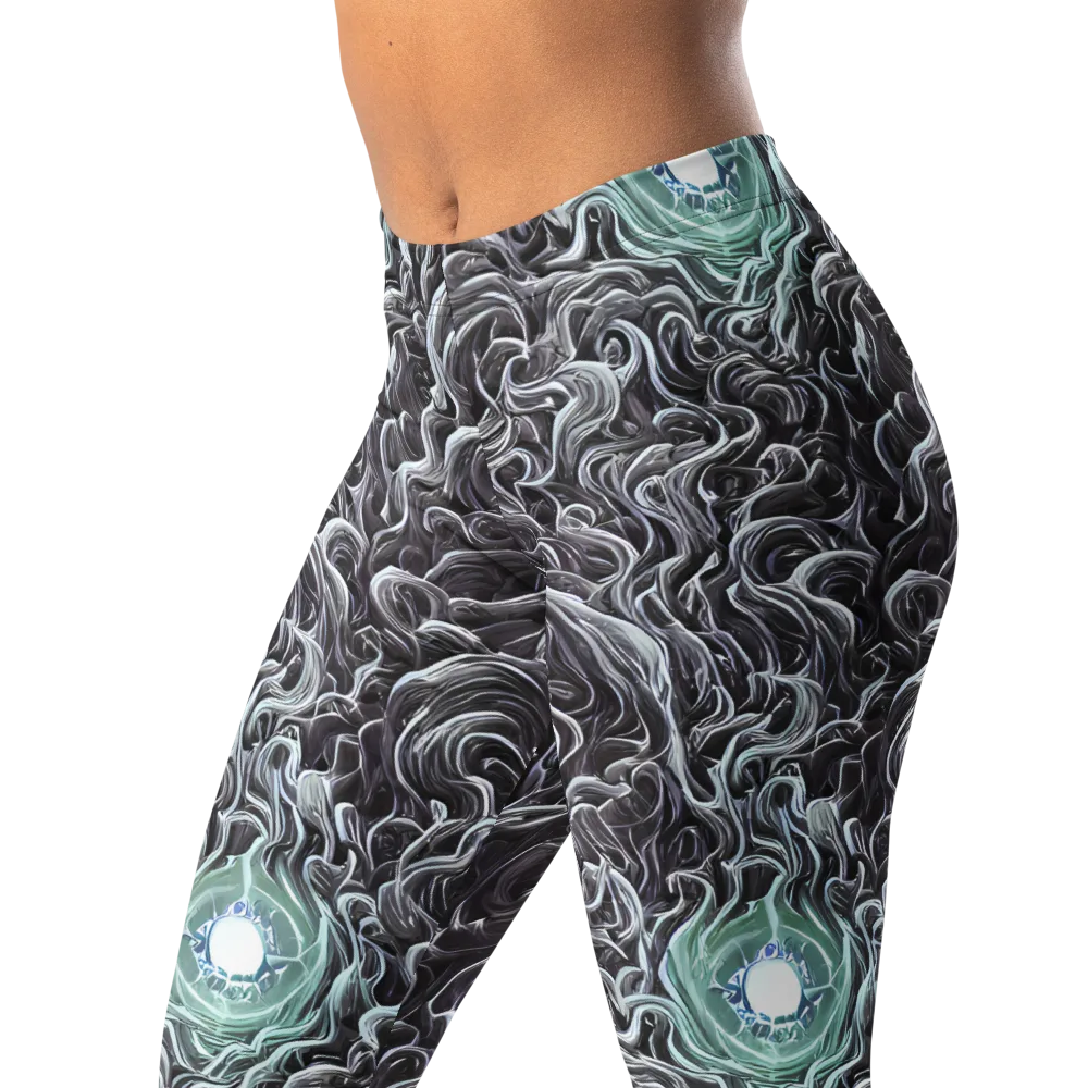 Savrasov Swirls on Leggings — Left Front