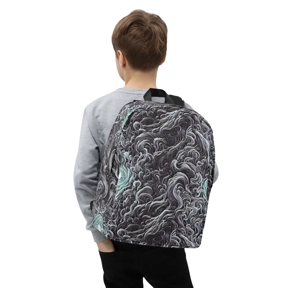 Savrasov Swirls on Minimalist Backpack — Zoomed-in