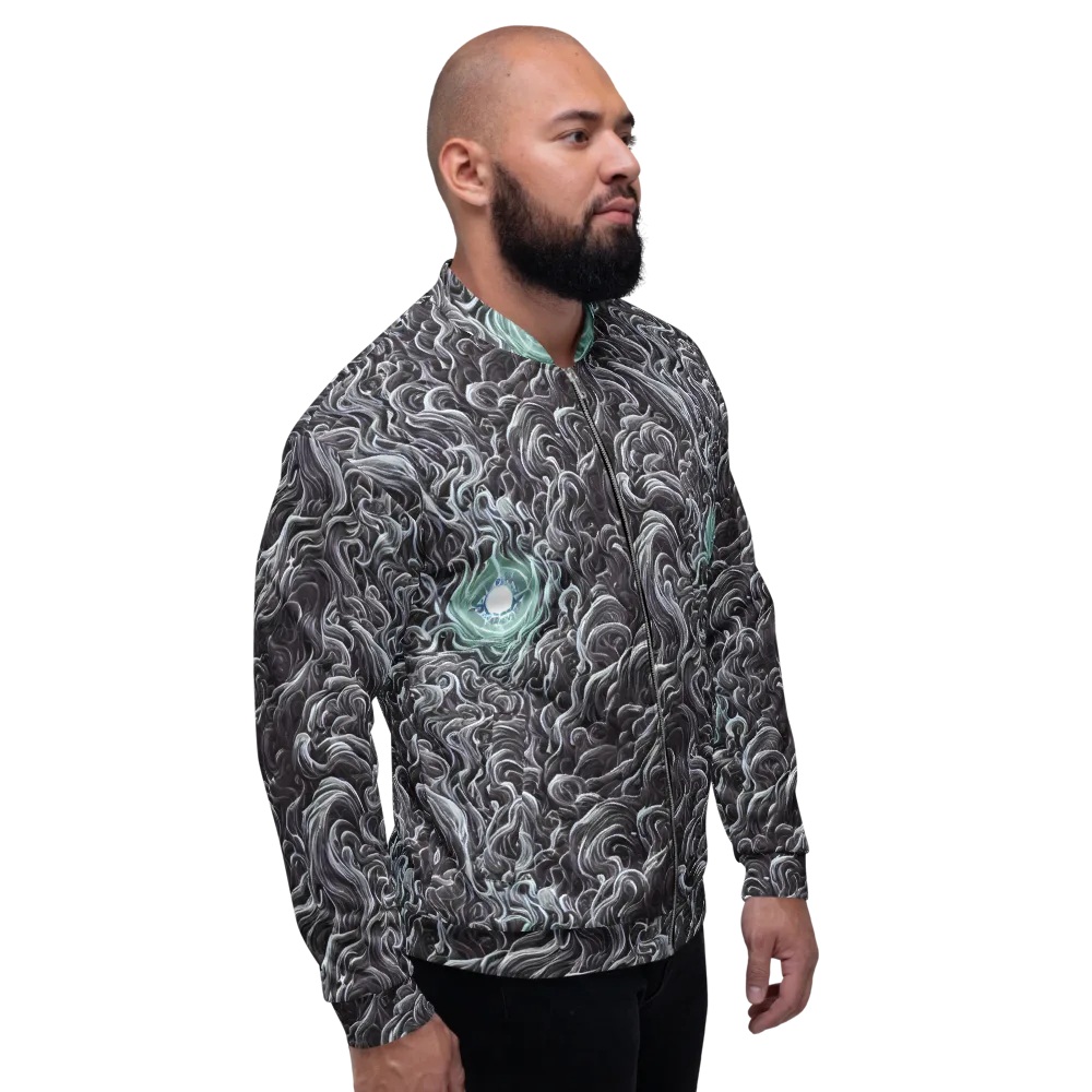Savrasov Swirls on Bomber Jacket — Right