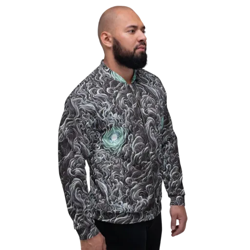 Savrasov Swirls on a Bomber Jacket