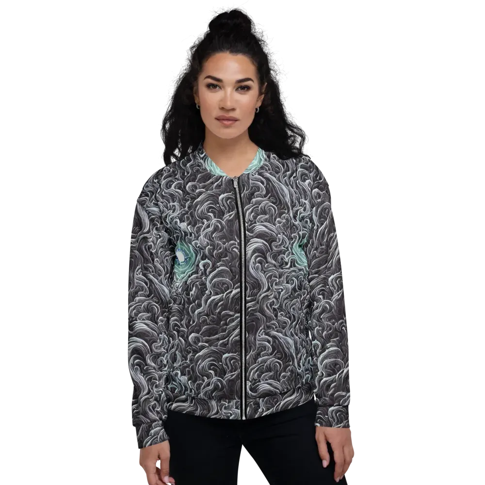 Savrasov Swirls on Bomber Jacket — Front