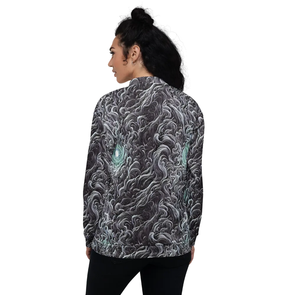 Savrasov Swirls on Bomber Jacket — Back