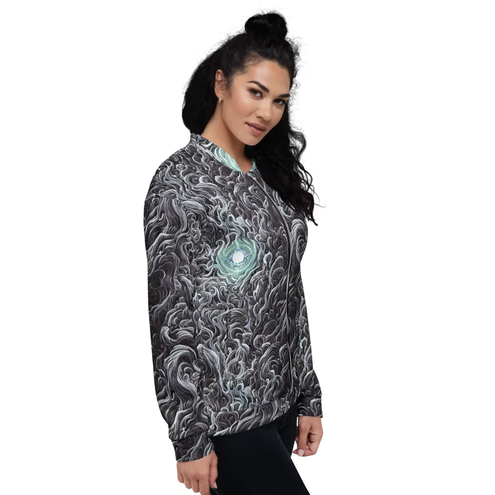 Savrasov Swirls on Bomber Jacket — Right