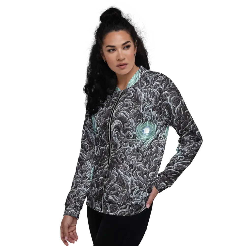 Savrasov Swirls on Bomber Jacket — Left