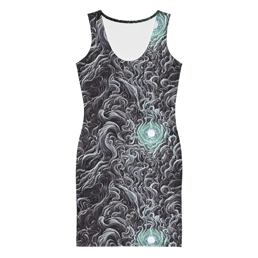 Savrasov Swirls on Bodycon Dress — Front