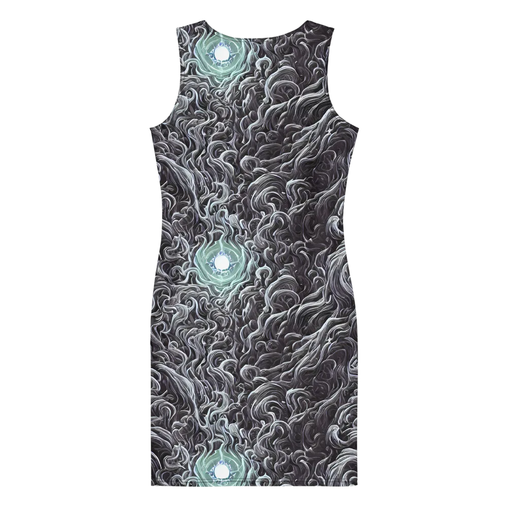 Savrasov Swirls on Bodycon Dress — Back