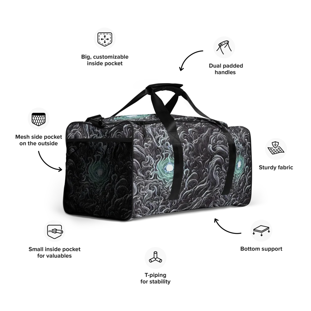 Savrasov Swirls on Duffle Bag — Right Front