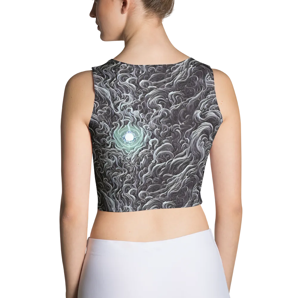 Savrasov Swirls on Crop Top — Back