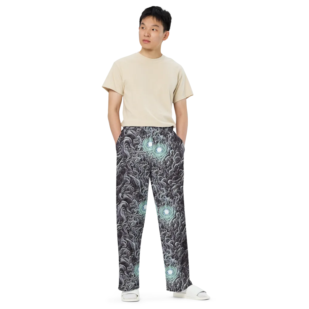 Savrasov Swirls on Wide-Leg Pants — Front