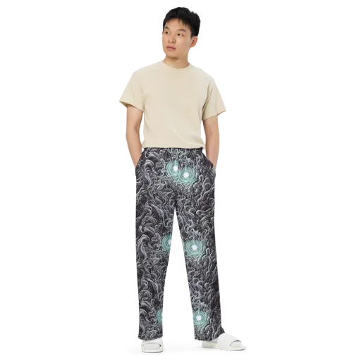 Savrasov Swirls on a Wide-Leg Pants