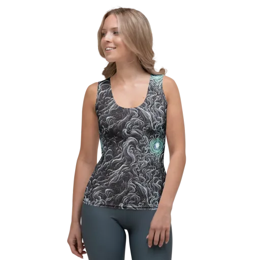 Savrasov Swirls on a Women's Tank Top