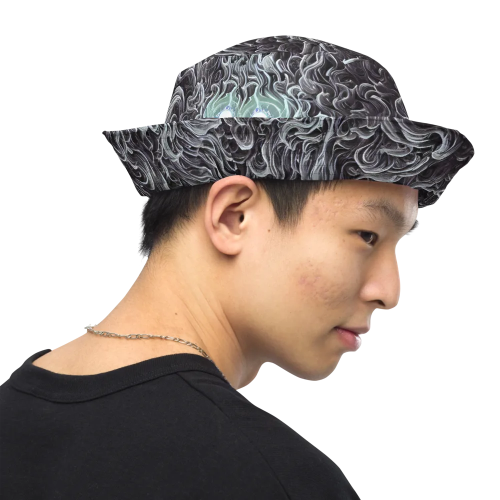 Savrasov Swirls on Reversible Bucket Hat — Right Outside