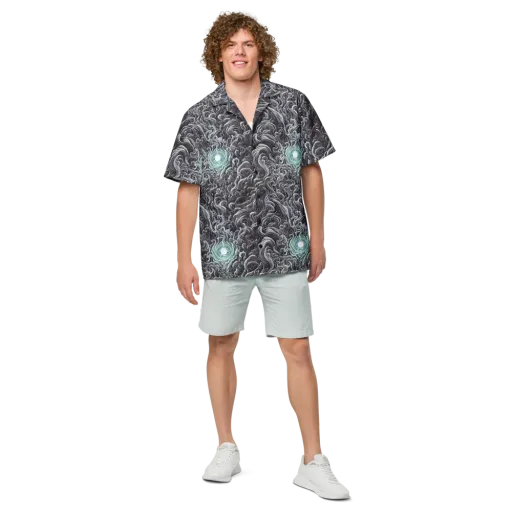 Savrasov Swirls on a Button Shirt