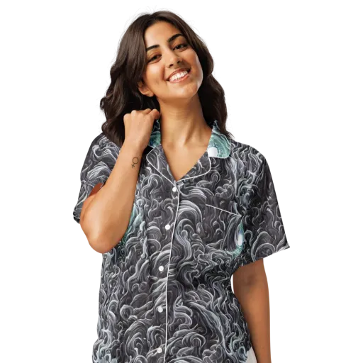 Savrasov Swirls on a Women's Short Sleeve Pajama Top