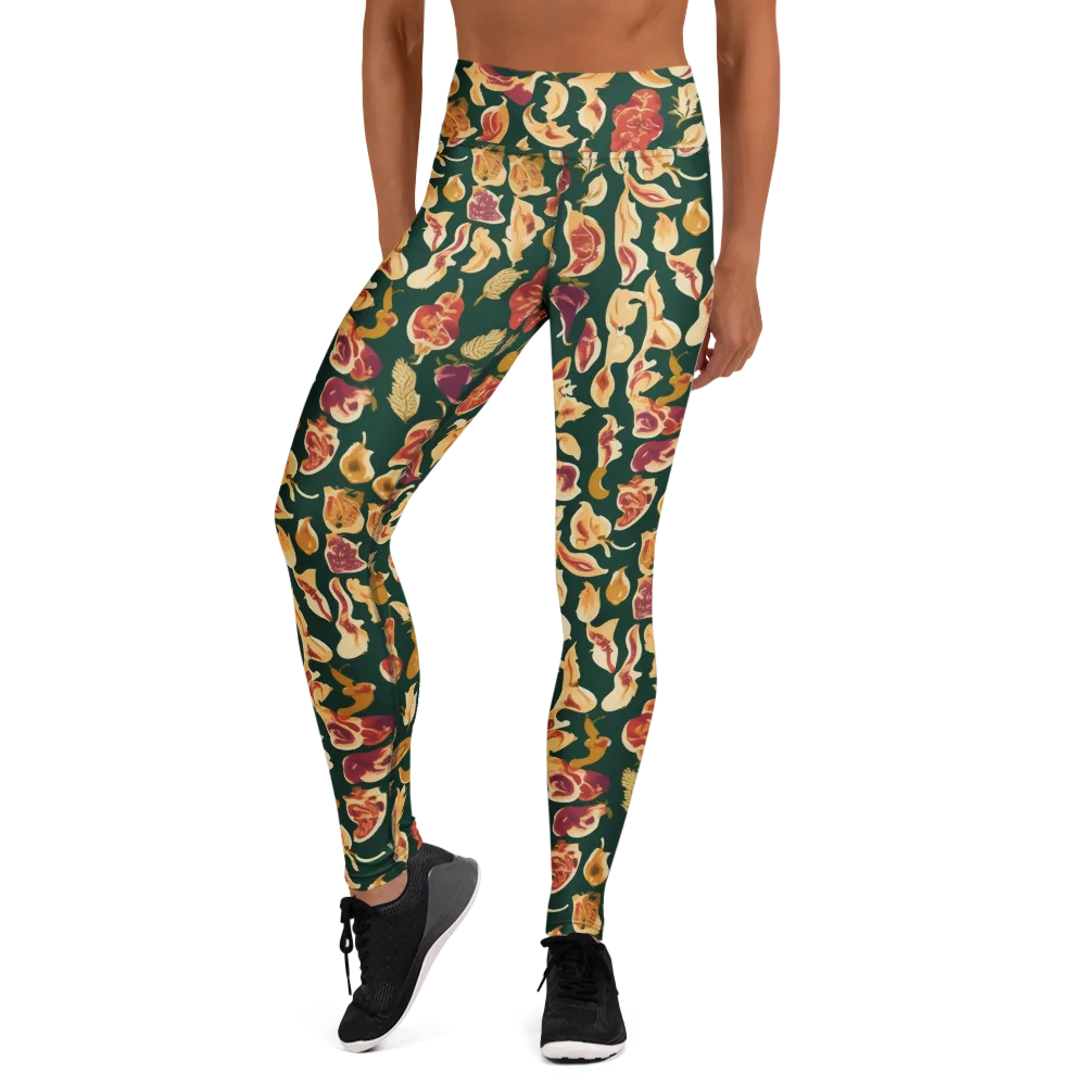 Harvest Nocturne on Yoga Leggings — Front