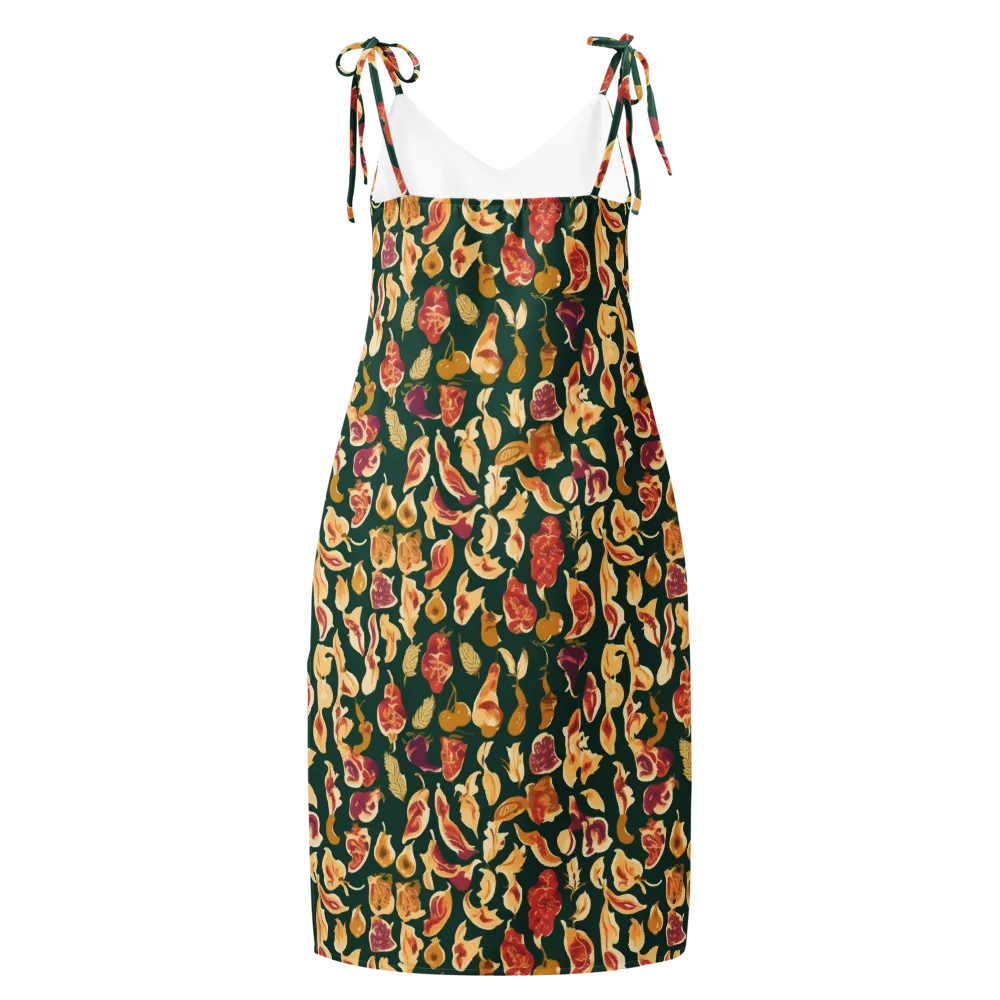 Harvest Nocturne on Slip Dress — Back