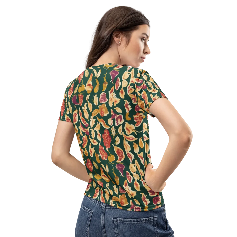 Harvest Nocturne on Women's Crew Neck T-Shirt — Back