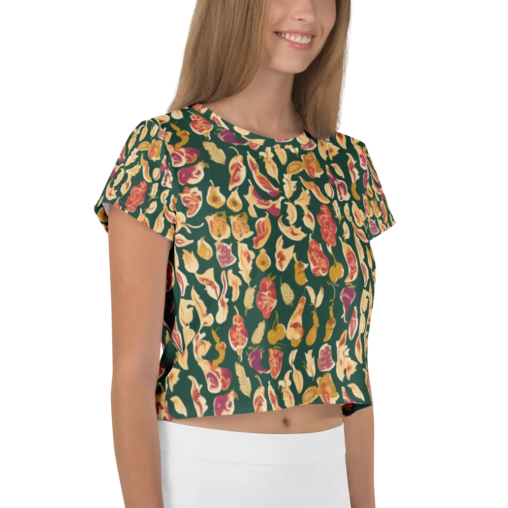 Harvest Nocturne on Crop Tee — Right