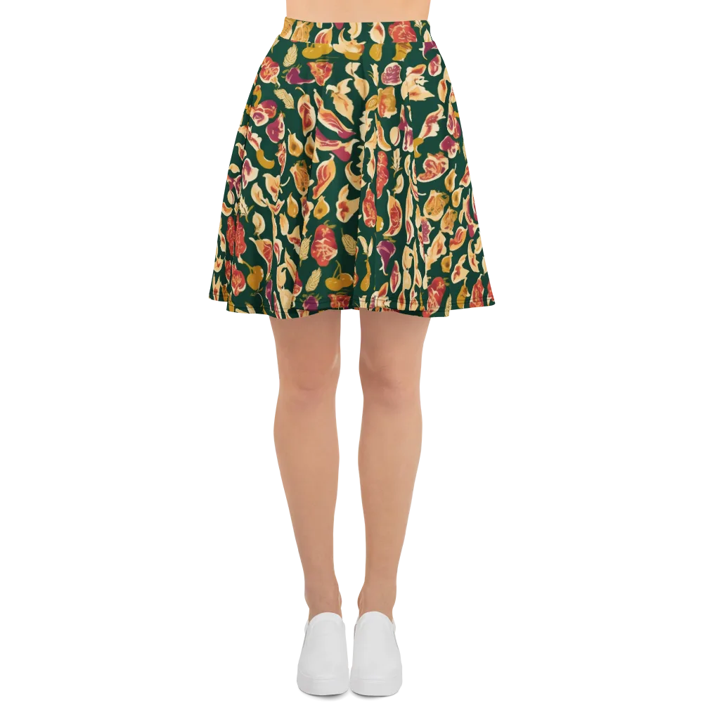 Harvest Nocturne on Skater Skirt — Front
