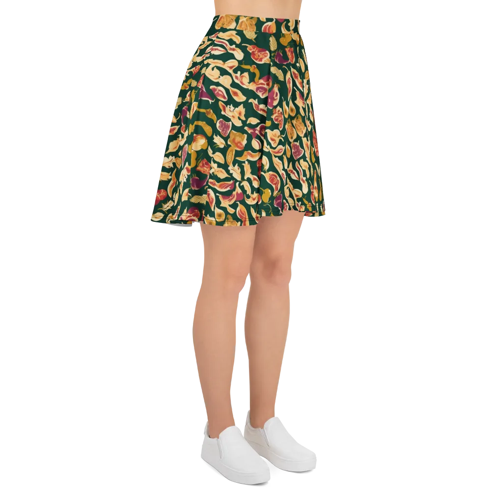 Harvest Nocturne on Skater Skirt — Right
