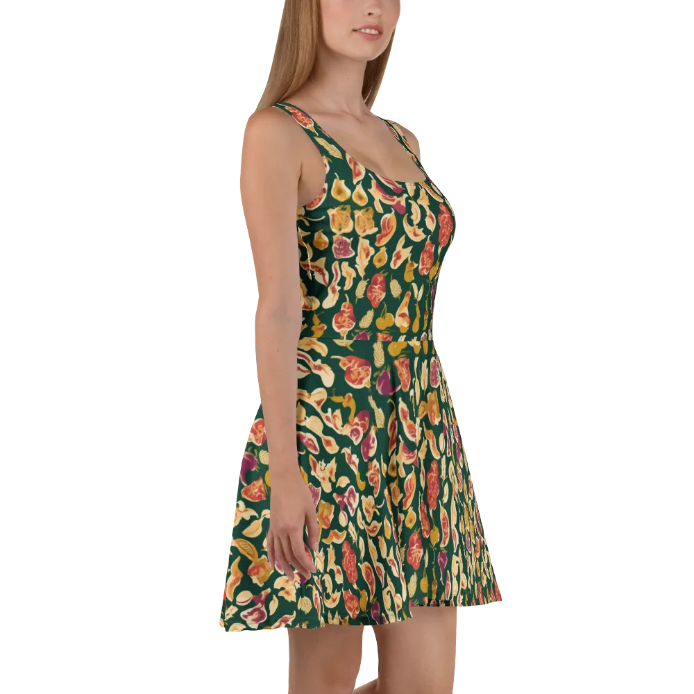 Harvest Nocturne on Skater Dress — Right