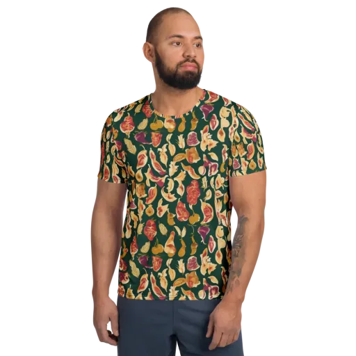 Harvest Nocturne on a Men's Athletic T-Shirt