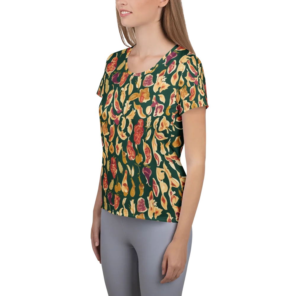 Harvest Nocturne on Women's Athletic T-Shirt — Left