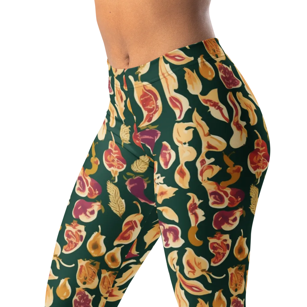 Harvest Nocturne on Leggings — Left Front