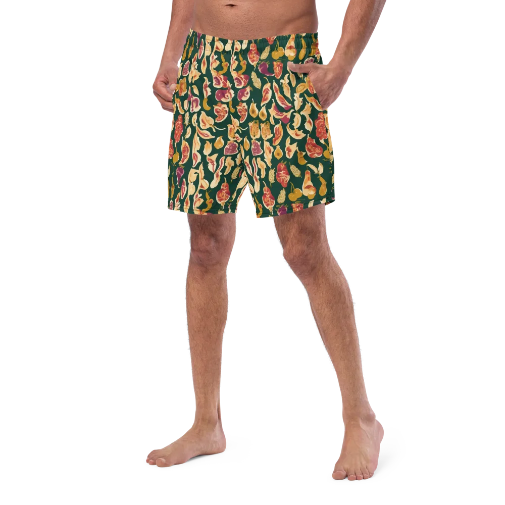 Harvest Nocturne on Swim Trunks — Left Front