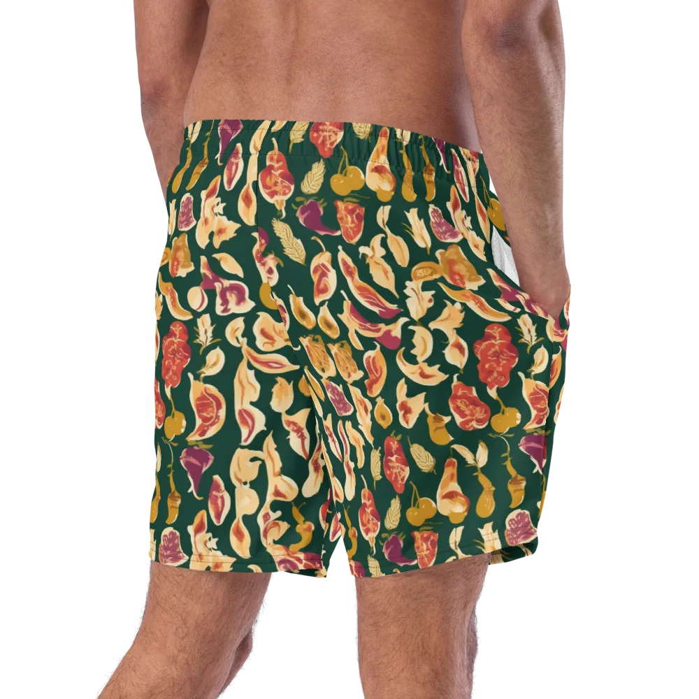 Harvest Nocturne on Swim Trunks — Right Back