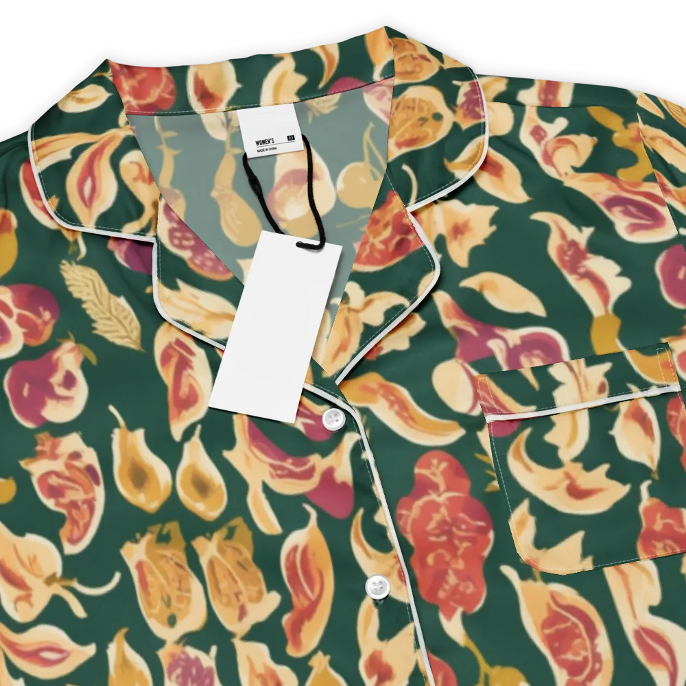 Harvest Nocturne on Women's Short Sleeve Pajama Top — Product details