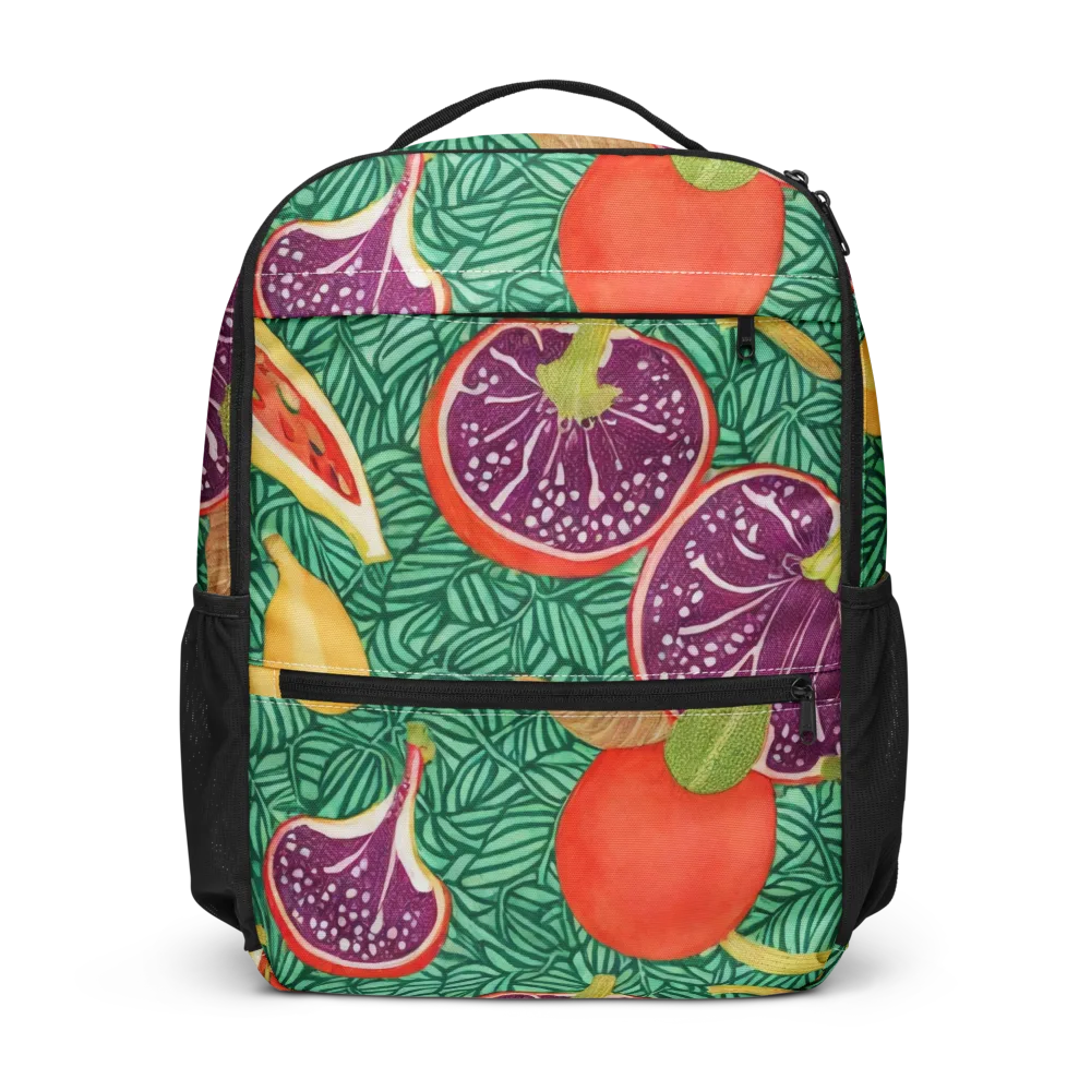 Tropical Still Life on Utility Backpack — Front