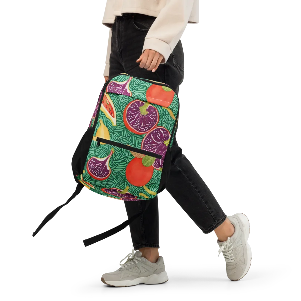 Tropical Still Life on Utility Backpack — Front